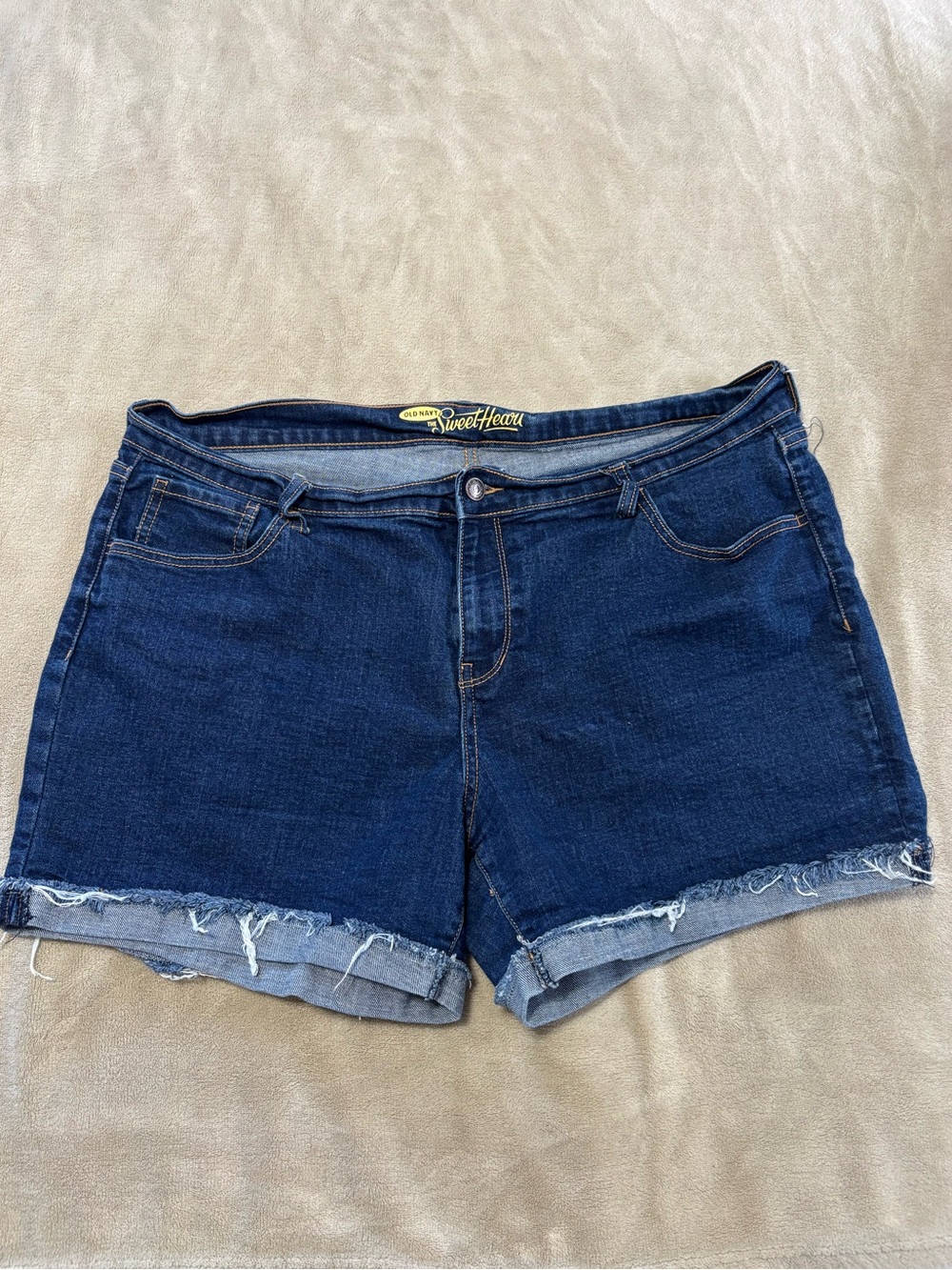 Old Navy Sweetheart Dark Blue Denim Cutoff Shorts